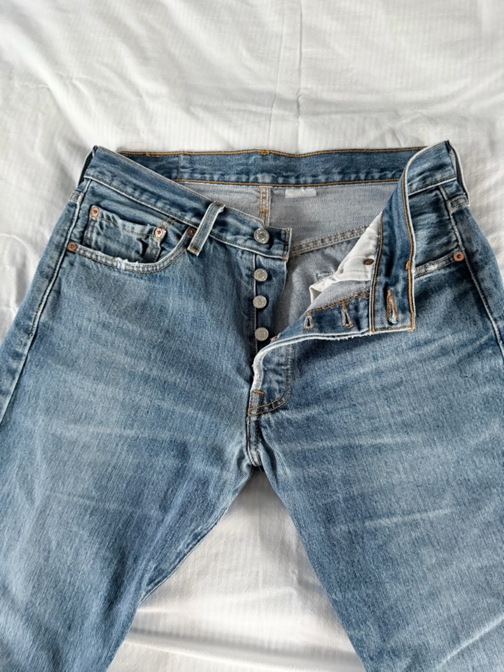 Levi's Vintage Men’s 501 Button-fly Straight Jeans Size W31 L30